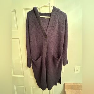 UGG hooded cardigan sweater